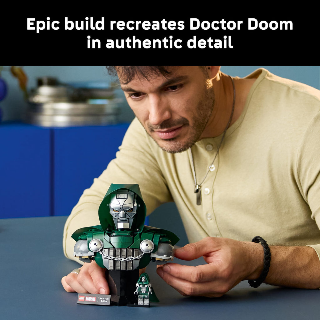 LEGO Marvel Doctor Doom Bust Building Set for Adults 76345