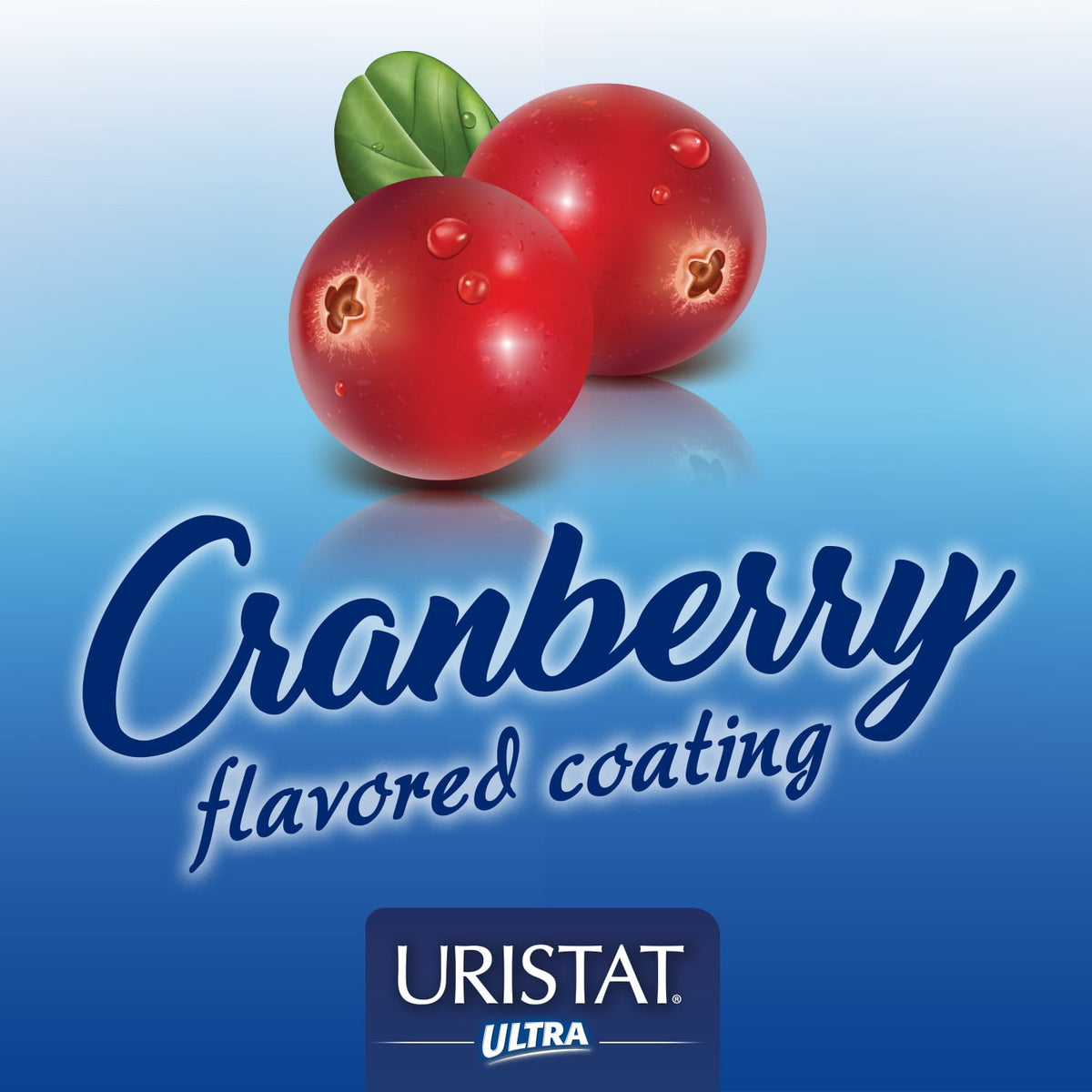 URISTAT Ultra UTI Pain Relief, Cranberry Flavored UTI Treatment Tablets, 30 Ct
