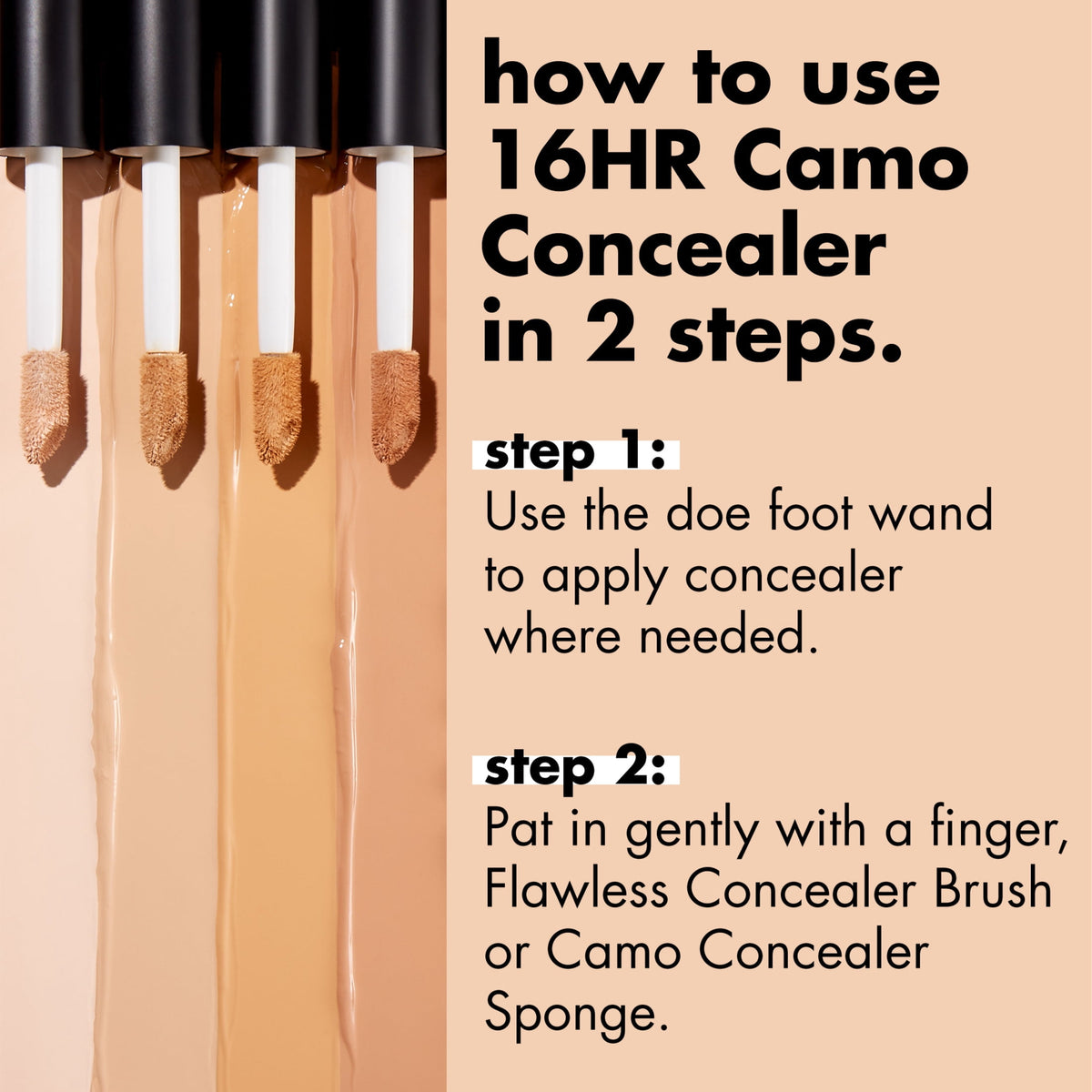 e.l.f. 16HR Camo Concealer, Fair Warm, 0.2 fl oz