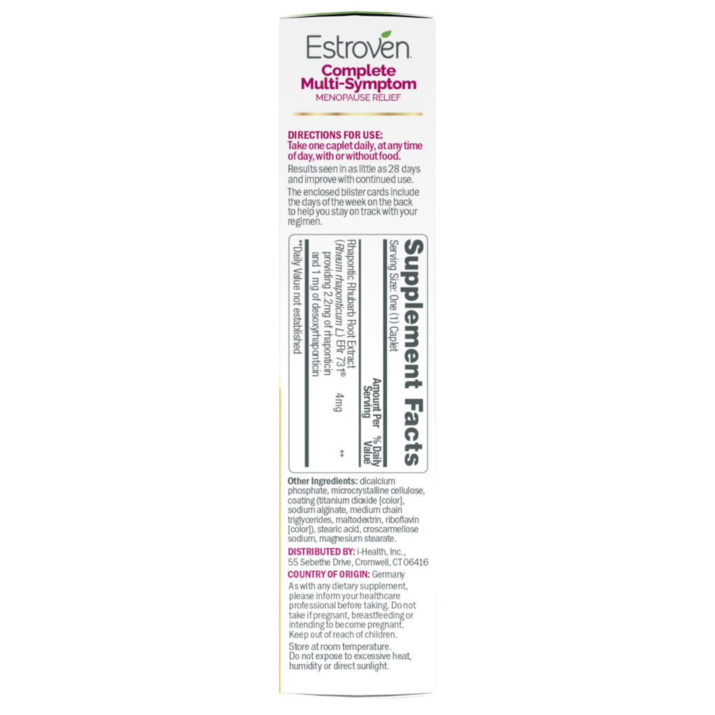 Estroven Complete Multi-Symptom Menopause Relief Caplets, 84 ea