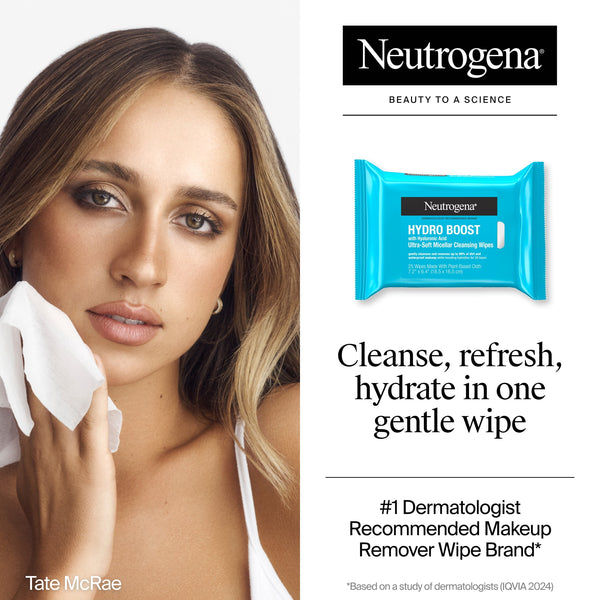 Neutrogena Hydro Boost Cleansing Wipes, 2 Pack 25 Count