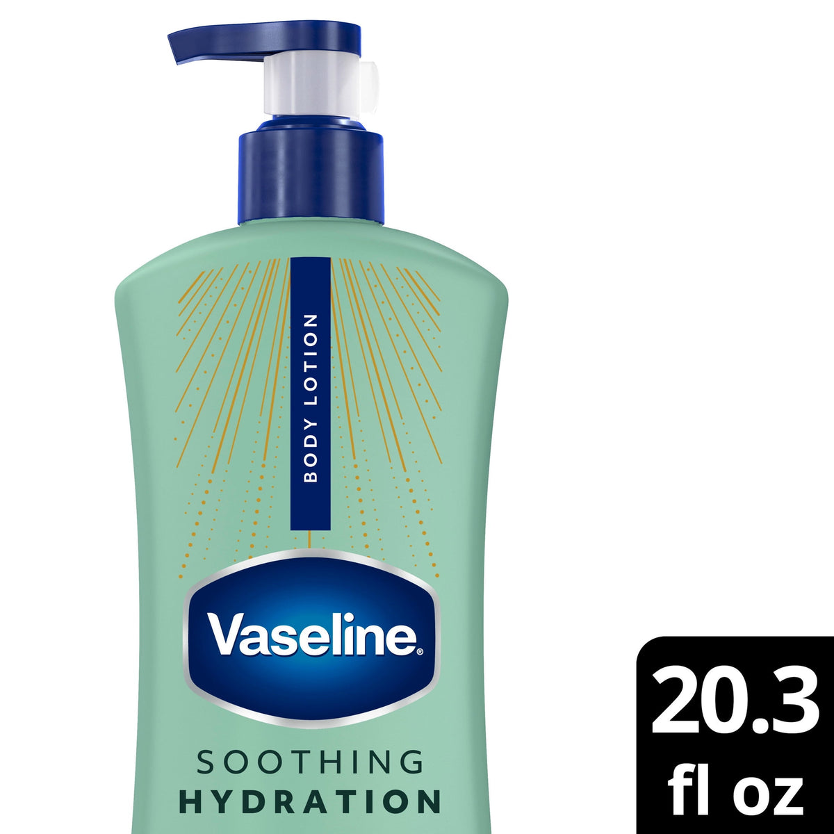 Vaseline Soothing Hydration Body Lotion for Dry Skin Soothing Hydration with Ultra-Hydrating Lipids + 1% Aloe Vera Extract to Refresh Dehydrated Skin