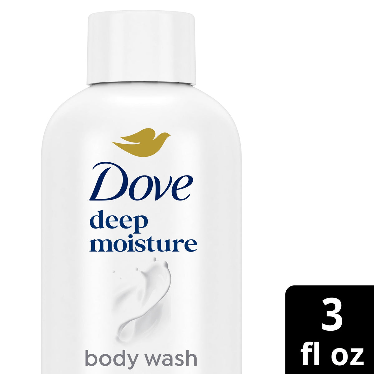 Dove Body Wash For 24hr Lotion-Soft Skin Deep Moisture Moisturizing Skin Cleanser With No Sulfates No Parabens ,3 fl oz
