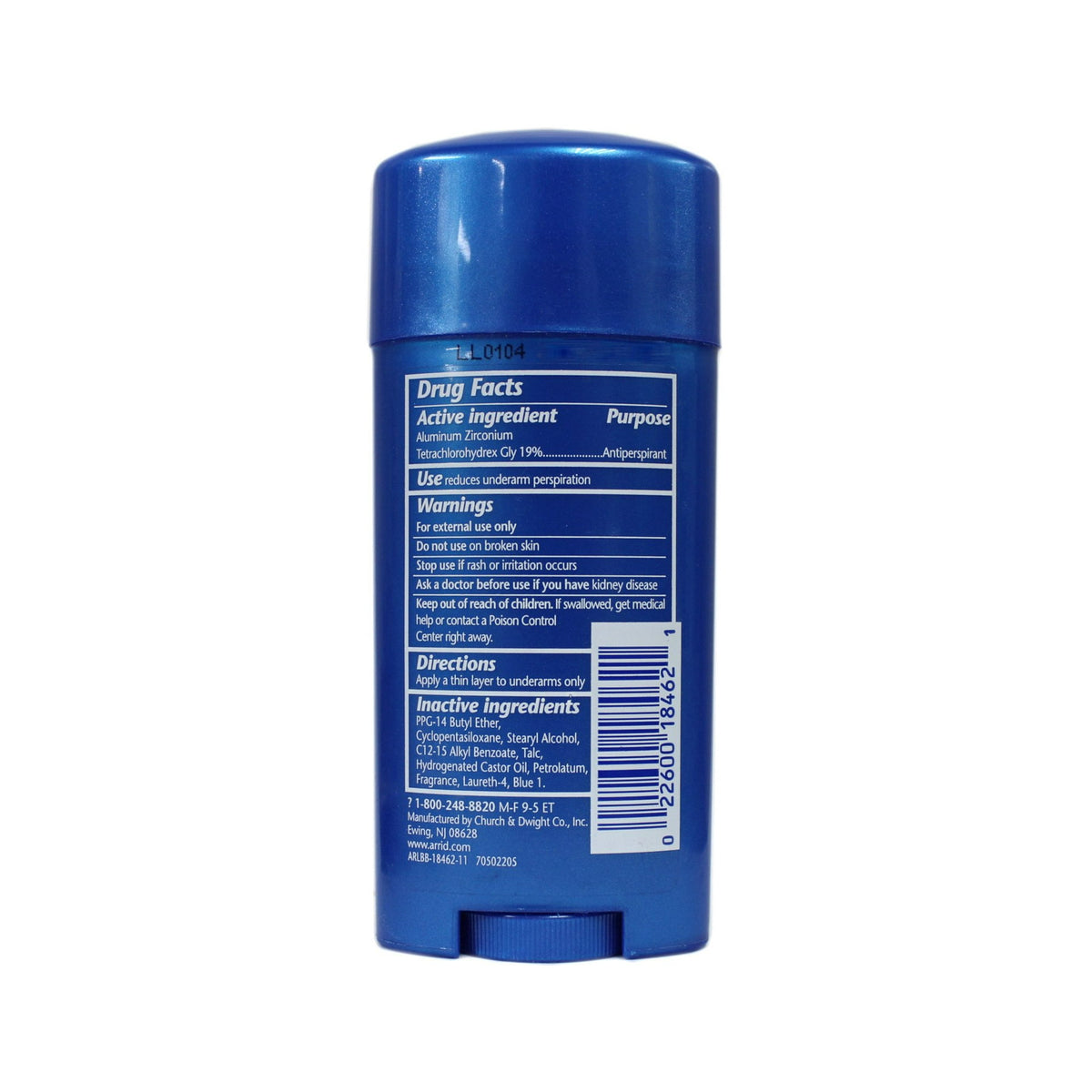 Arrid XX Extra Extra Dry Solid Antiperspirant Deodorant, Ultra Fresh, 2.6 oz