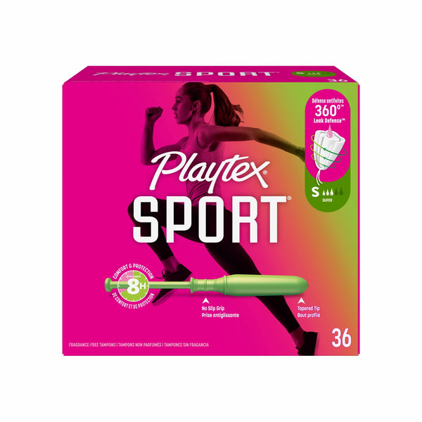 Playtex Sport Tampons, Unscented, Super (36 Count)