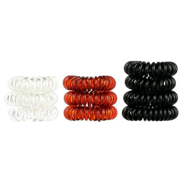Goody Dentless Jelly Band Mini Coils, Ponytail Hair Accessories, Assorted Colors, 10 Ct