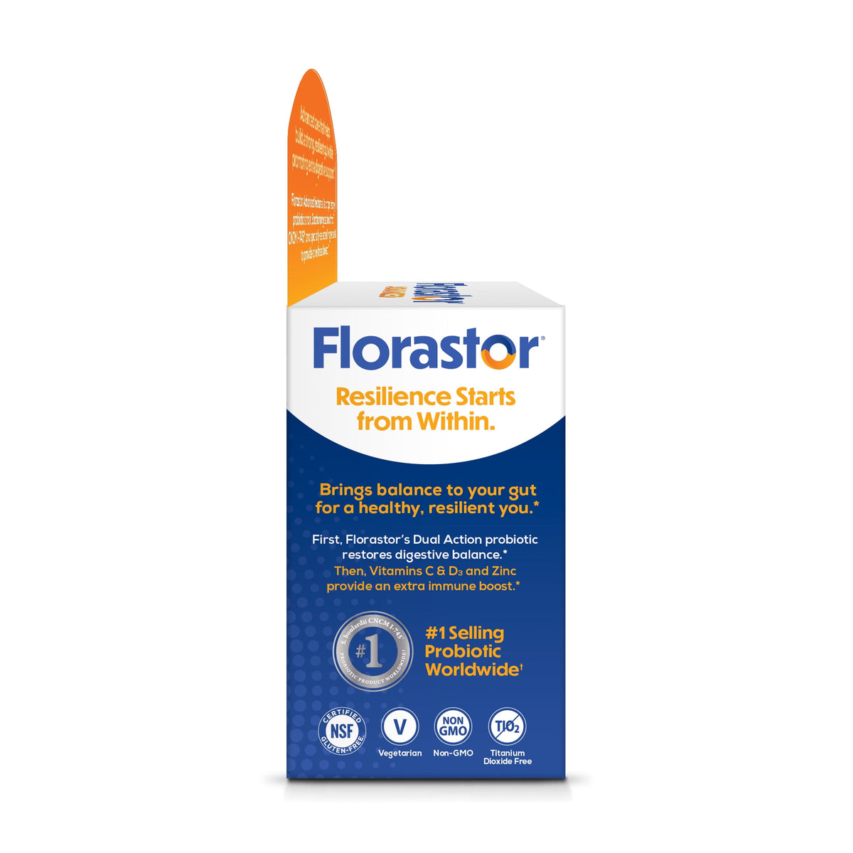 Florastor Select Unisex Daily Probiotic & Immune Support Supplement Capsules, 30 Count