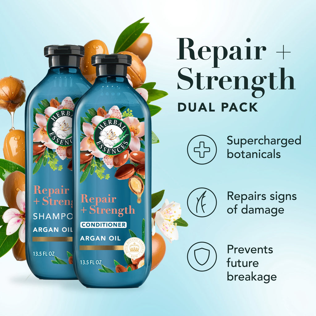 Herbal Essences Argan Repair Shampoo and Conditioner Set, 13.5 fl oz Each