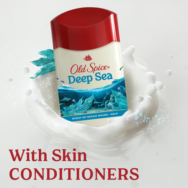 Old Spice Men's Antiperspirant Deodorant, Invisible Solid Stick, Deep Sea, 3.4 oz