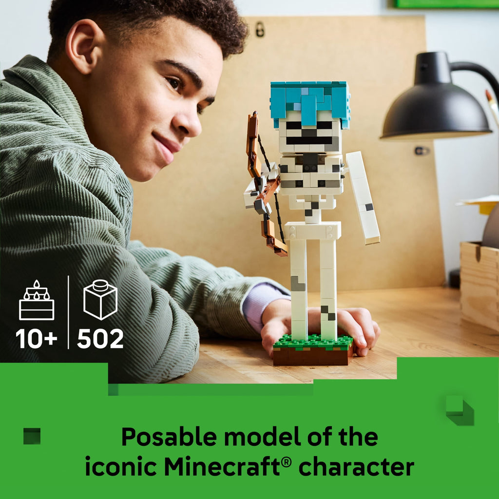 LEGO Minecraft The Skeleton Building Toy Figure 21594, Ages 10+