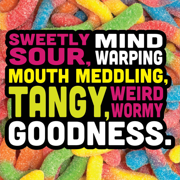 Trolli Sour Brite Crawlers Candy, Cherry-Lemon, Strawberry-Grape & Orange-Lime, Sweet and Sour, Gummy Worms, 14 oz