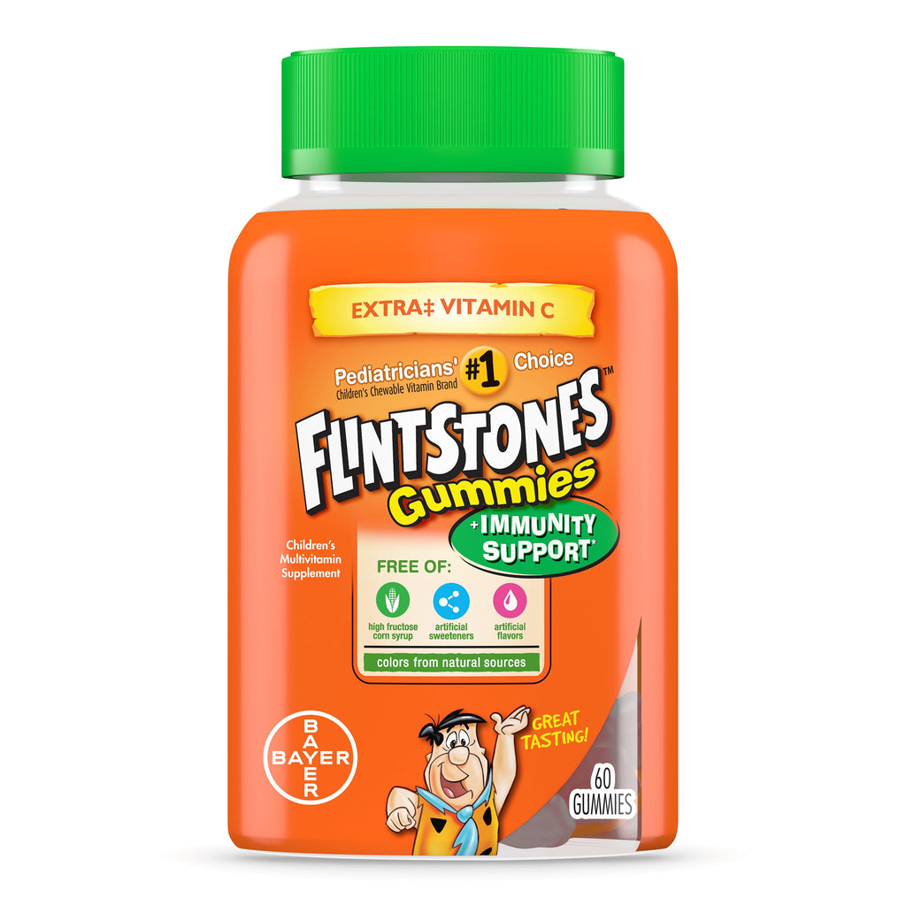 Flintstones Gummies Plus Immunity Support, Vitamin C & Zinc, 60 Count