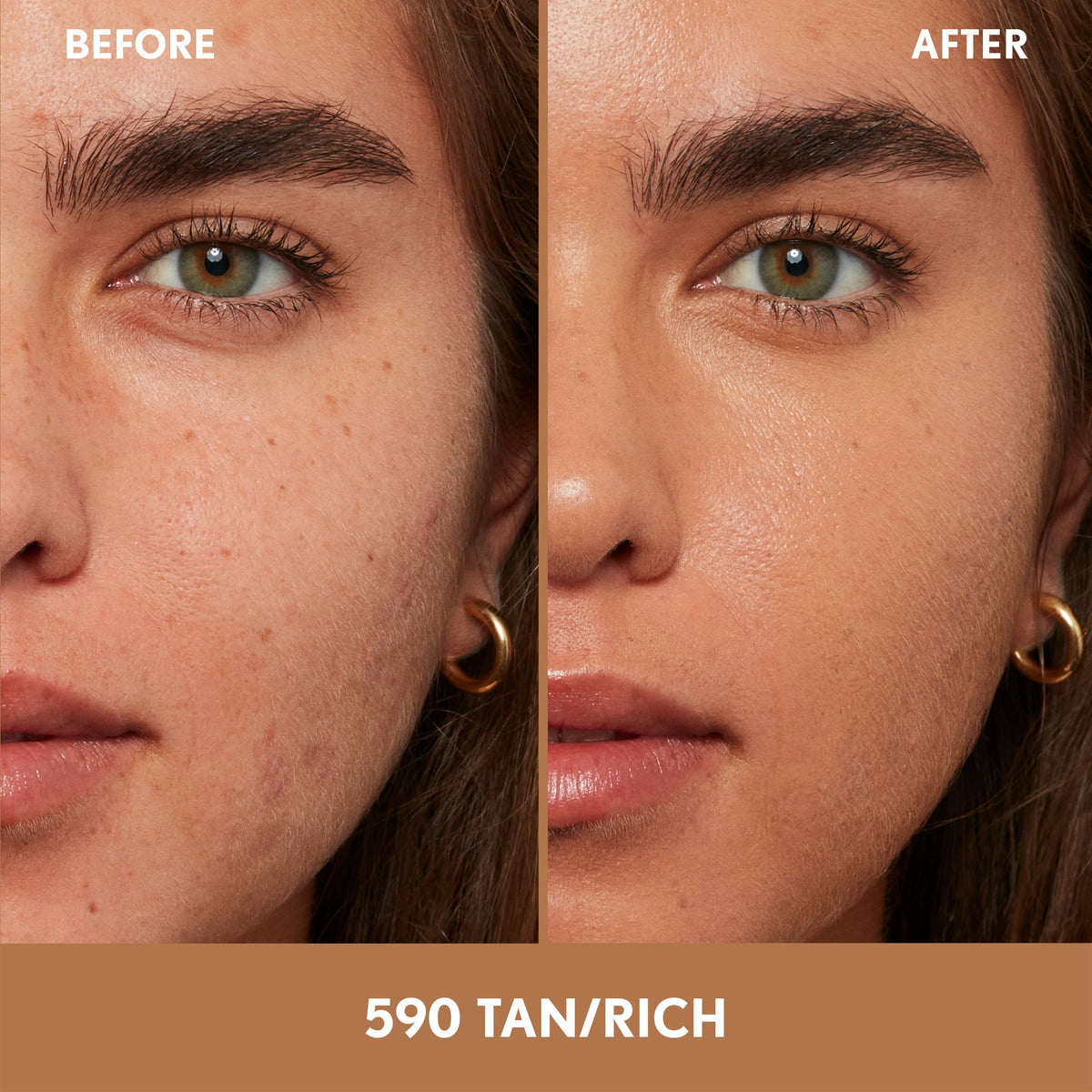 COVERGIRL Clean Fresh Nourishing Skin Tint, Dewy Finish, Tan/ Rich, 1 fl oz (Packaging May Vary)