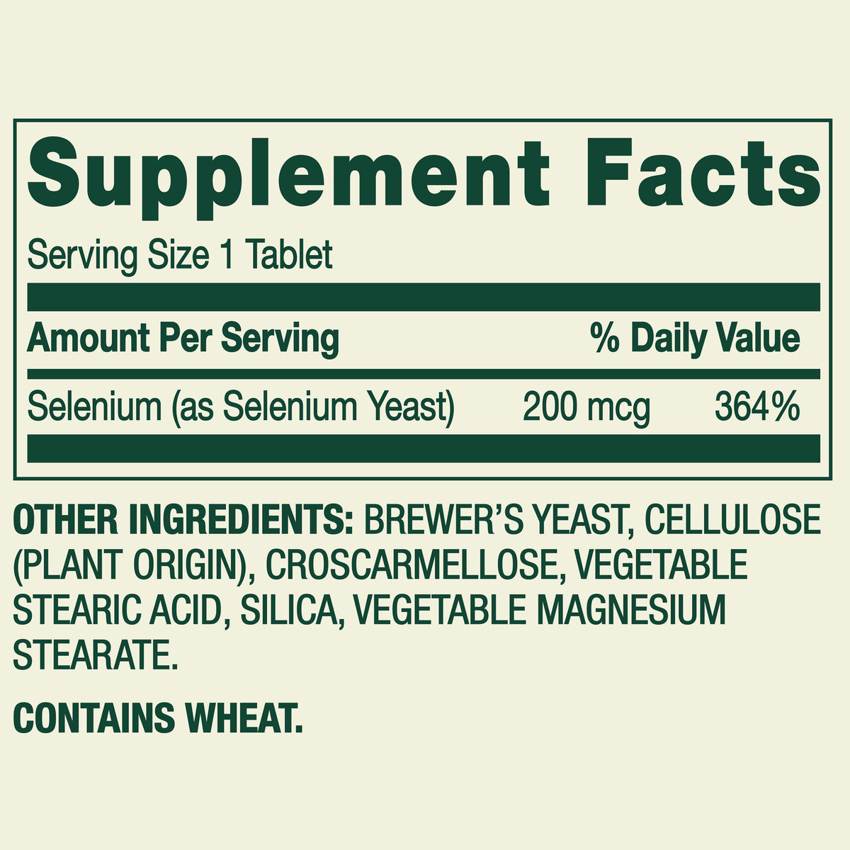 Spring Valley Selenium Dietary Supplement Tablets for Immune Health, 200 mcg, 100 Count
