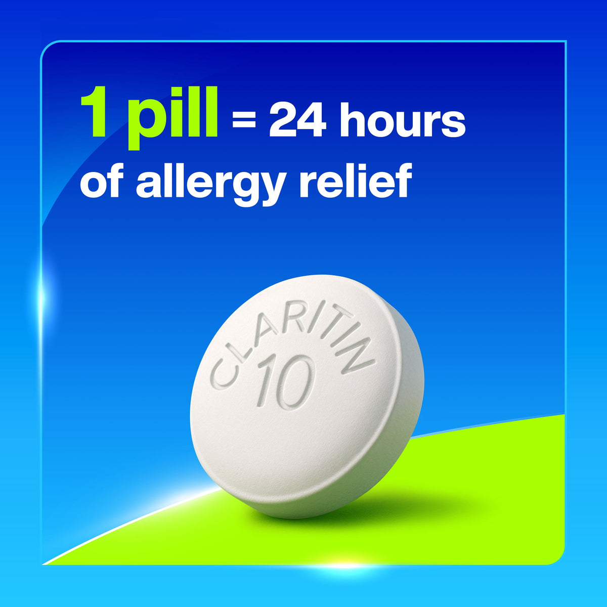 Claritin 24 Hour Allergy Medicine, Antihistamine Tablets, 10 mg, 10 Ct
