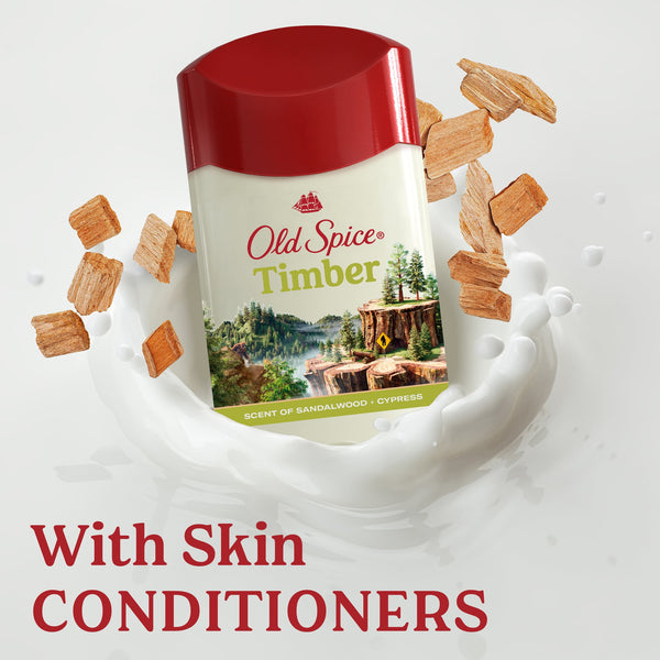 Old Spice Antiperspirant Deodorant, Invisible Solid, Timber & Sandalwood, 3.4 oz