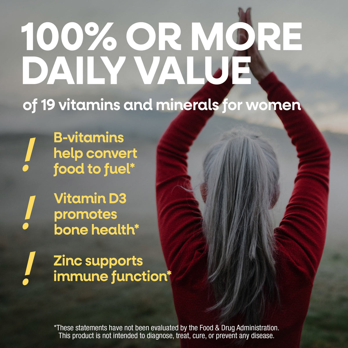 Nature's Way Alive! Women's 50+ Complete Daily Multivitamin Tablets, B-Vitamins, 50 Count