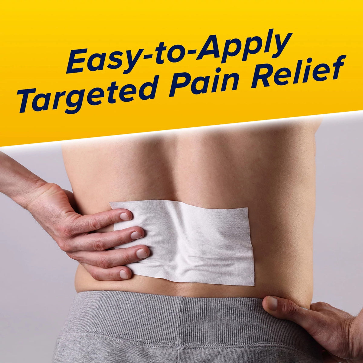 Aspercreme Lidocaine Pain Relief Patch XL for Back, Neck & Shoulder Pain, Topical Patches With Max-Strength 4% Lidocaine & Flexible Fabric Numbs Away