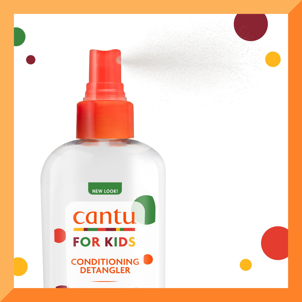 Cantu Kids Conditioning Detangling Spray with Shea Butter, Coconut Oil & Honey, 6 fl oz