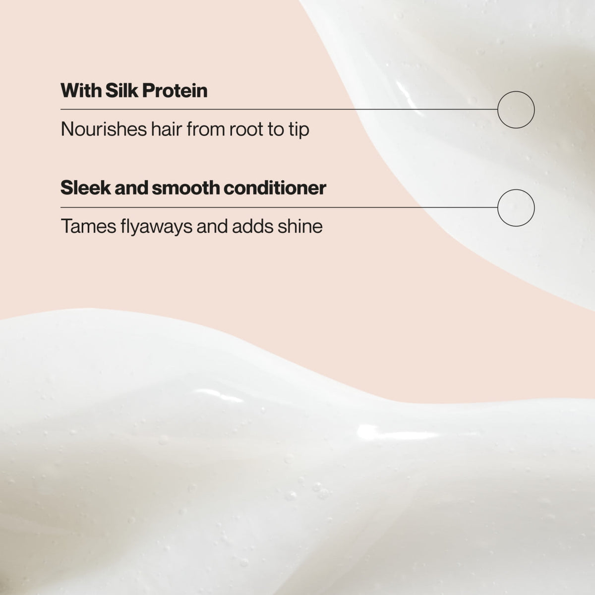 Suave Silk Protein Infusion Sleek and Smooth Conditioner for Dry Hair, 48 Hour Frizz Control, 28 fl oz