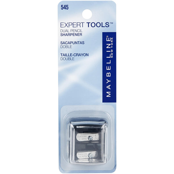 Maybelline Expert Tools Dual Sharpener,White, 1 Kit
