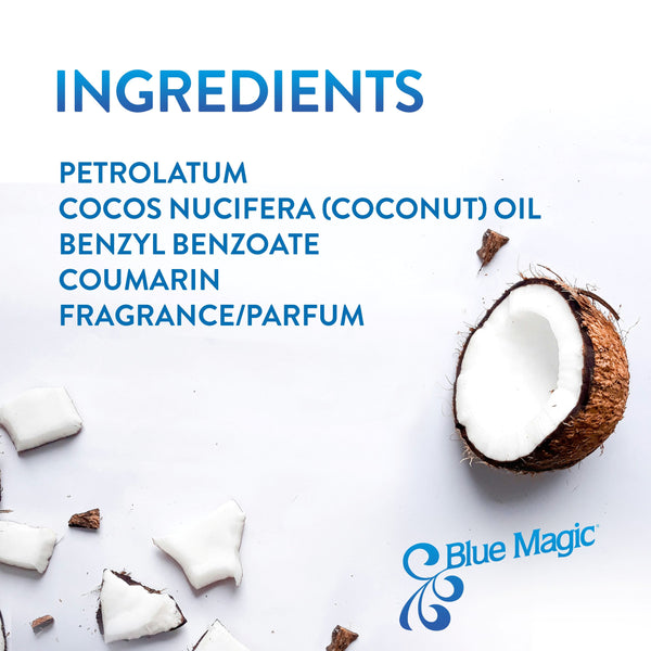 Blue Magic Coconut Oil Hair Conditioner 12 oz for Dry Hair - Repairs Split Ends and Moisturizes