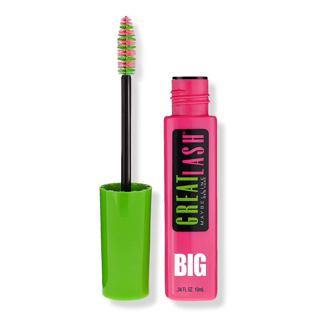 Maybelline Great Lash Big Mascara, Blackest Black, 0.34 oz