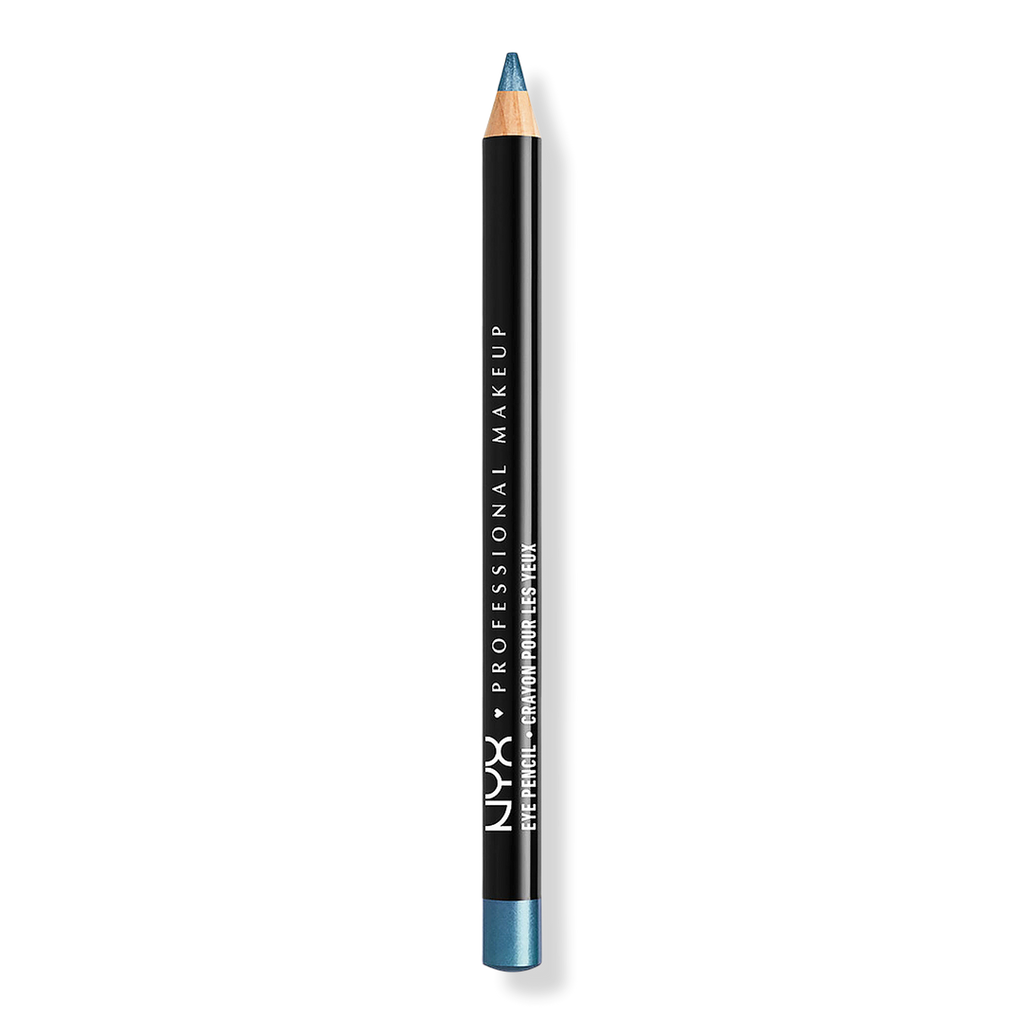 NYX Professional Makeup Slim Eye Pencil Long-Lasting Eyeliner, Satin Blue, 0.04 oz