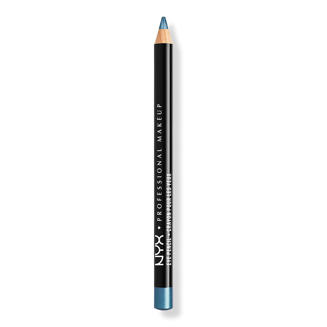 NYX Professional Makeup Slim Eye Pencil Long-Lasting Eyeliner, Satin Blue, 0.04 oz