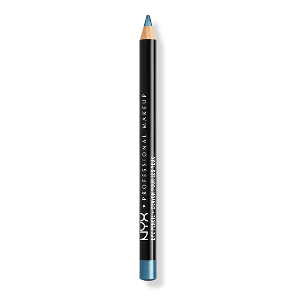 NYX Professional Makeup Slim Eye Pencil Long-Lasting Eyeliner, Satin Blue, 0.04 oz