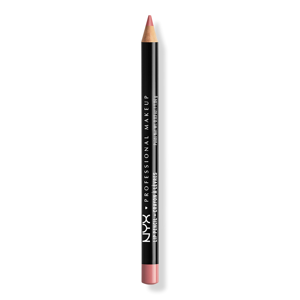 NYX Professional Makeup Slim Lip Pencil Creamy Long-Lasting Lip Liner, Rose, 0.04 oz