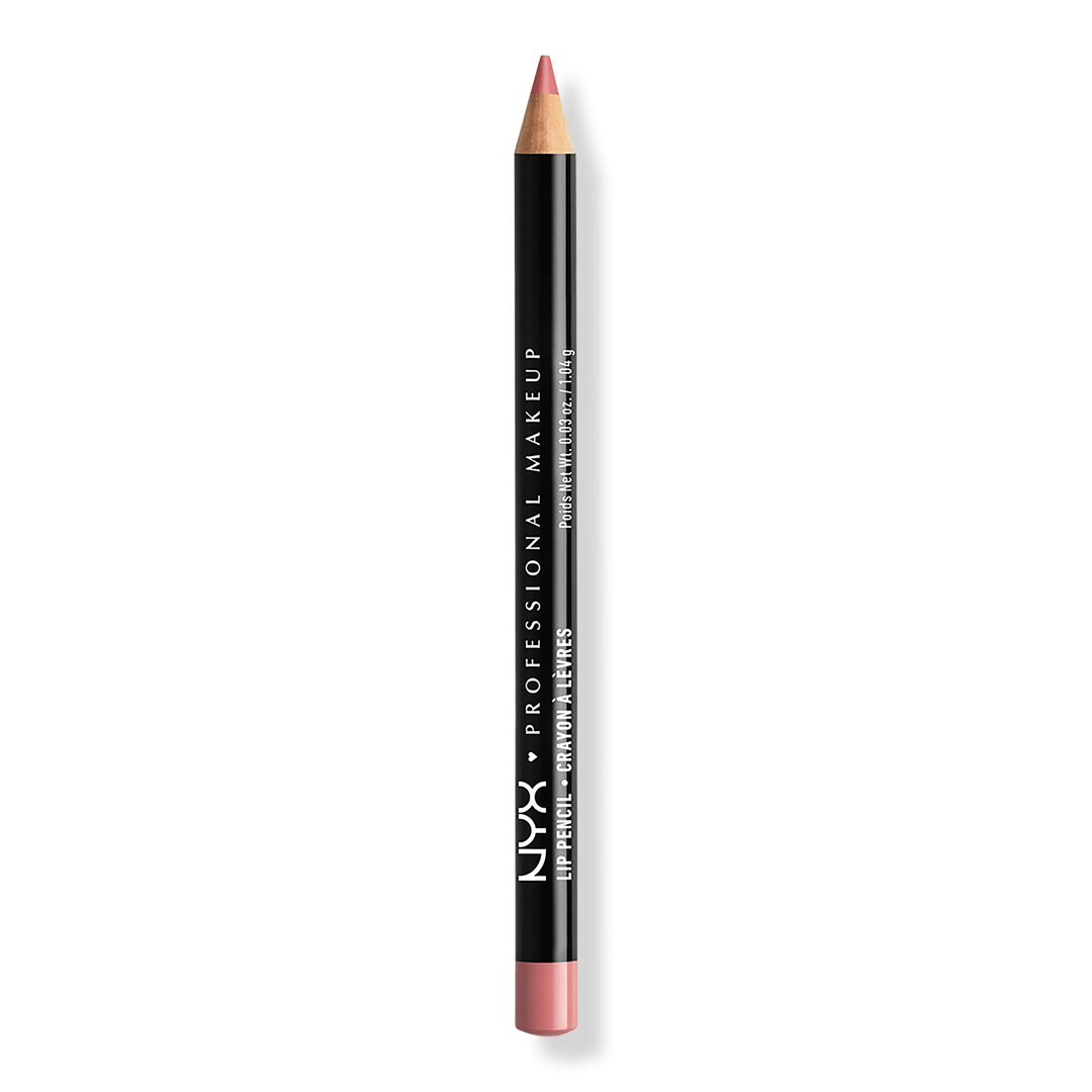 NYX Professional Makeup Slim Lip Pencil Creamy Long-Lasting Lip Liner, Rose, 0.04 oz
