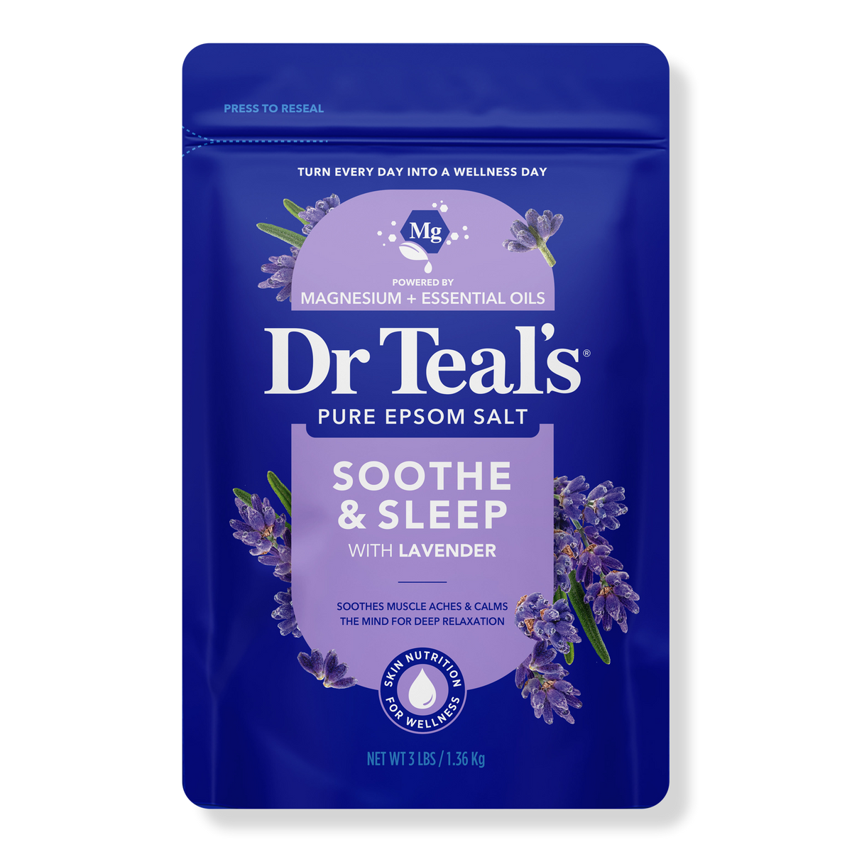 Soothe & Sleep with Lavender Pure Epsom Salt Soaking Solution