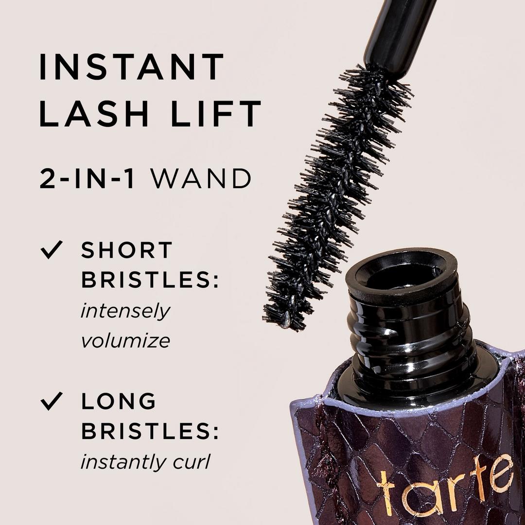 Tarte Lights, Camera, Splashes Waterproof Mascara, Black