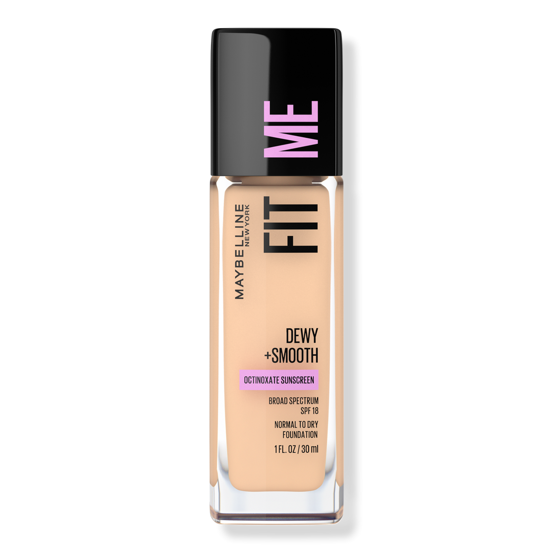 Maybelline Fit Me Dewy + Smooth Foundation, Porcelain, 1 oz