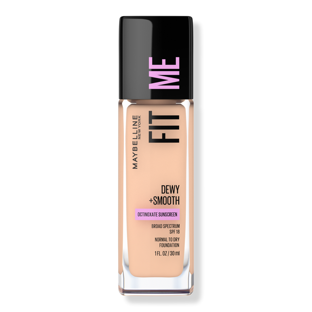 Maybelline Fit Me Dewy + Smooth Foundation, Ivory, 1 oz