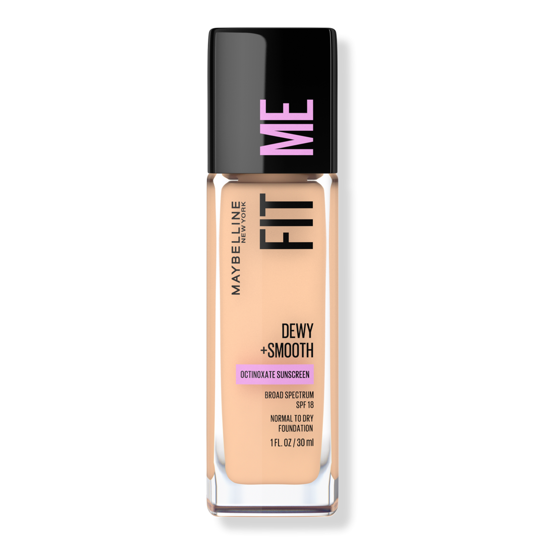 Maybelline Fit Me Dewy + Smooth Foundation, Classic Ivory, 1 oz