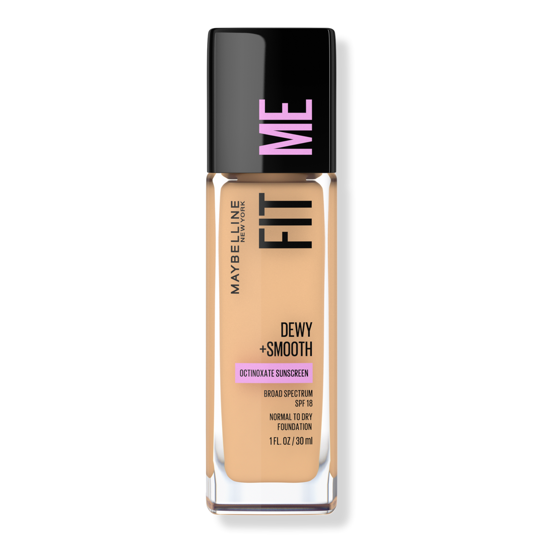 Maybelline Fit Me Dewy + Smooth Foundation, Natural Beige, 1 oz