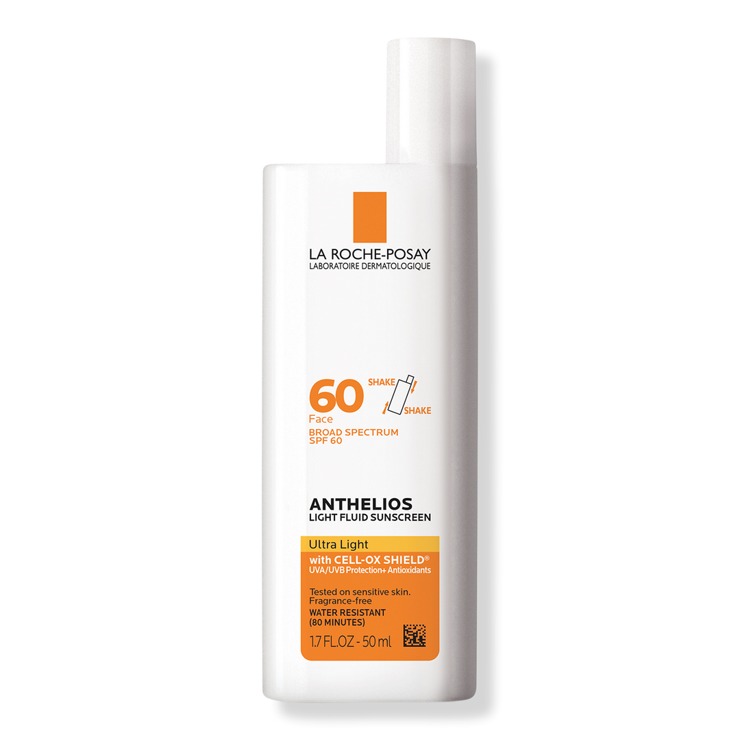 La Roche-Posay Anthelios Light Fluid Face Sunscreen, SPF 60, 1.7 oz