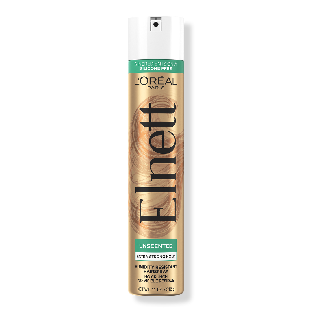 L'Oréal Elnett Satin Extra Strong Hold Unscented Hairspray, 11 oz