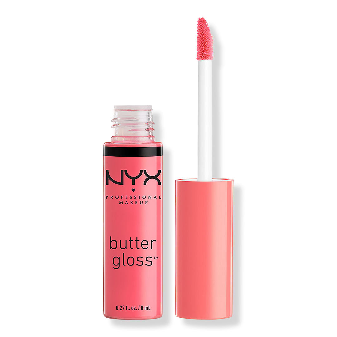 NYX Professional Makeup Butter Gloss Non-Sticky Lip Gloss, Peaches And Cream, 0.27 oz