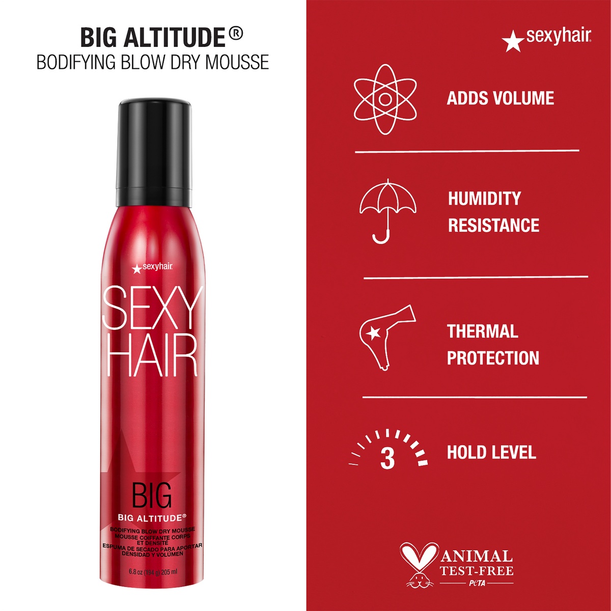 Big Sexy Hair Big Altitude Bodifying Blow Dry Mousse