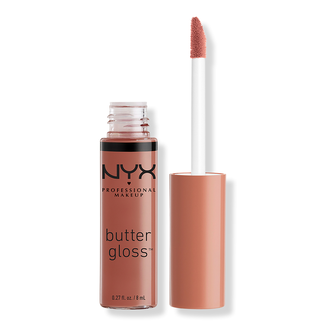 NYX Professional Makeup Butter Gloss Non-Sticky Lip Gloss, Praline, 0.27 oz