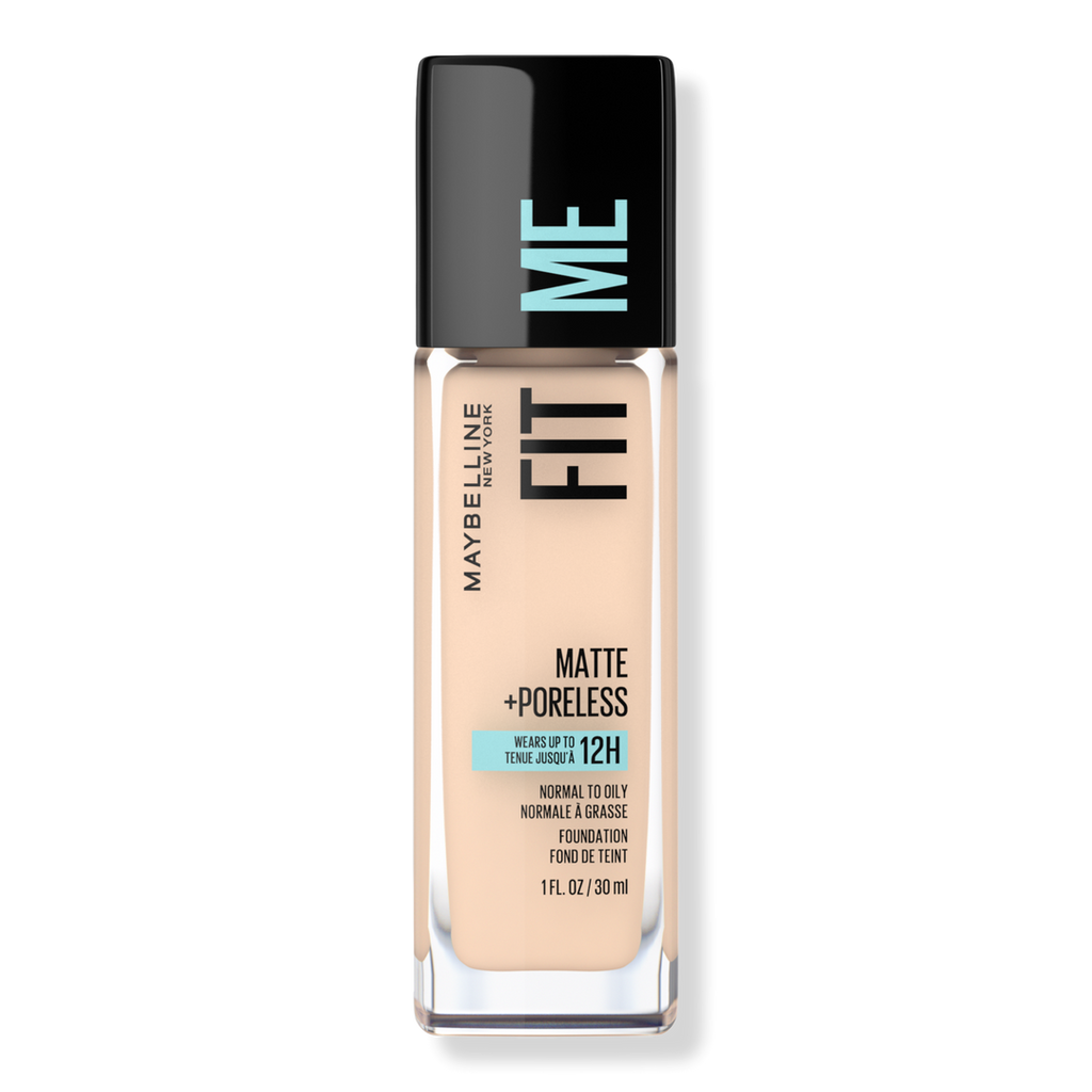 Maybelline Fit Me Matte + Poreless Liquid Foundation, Natural Ivory 112, 1 oz