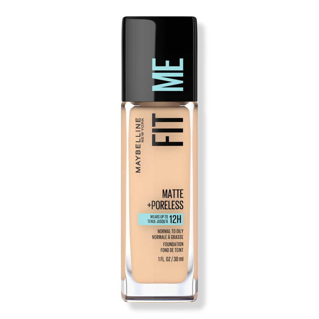 Maybelline Fit Me Matte + Poreless Liquid Foundation, Classic Ivory 120, 1 oz