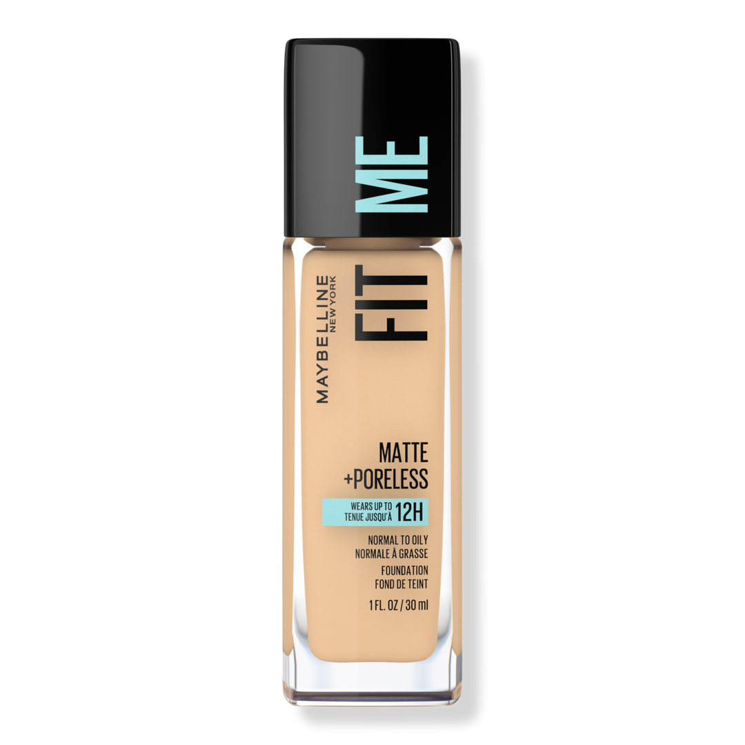 Maybelline Fit Me Matte + Poreless Liquid Foundation, Warm Nude 128, 1 oz