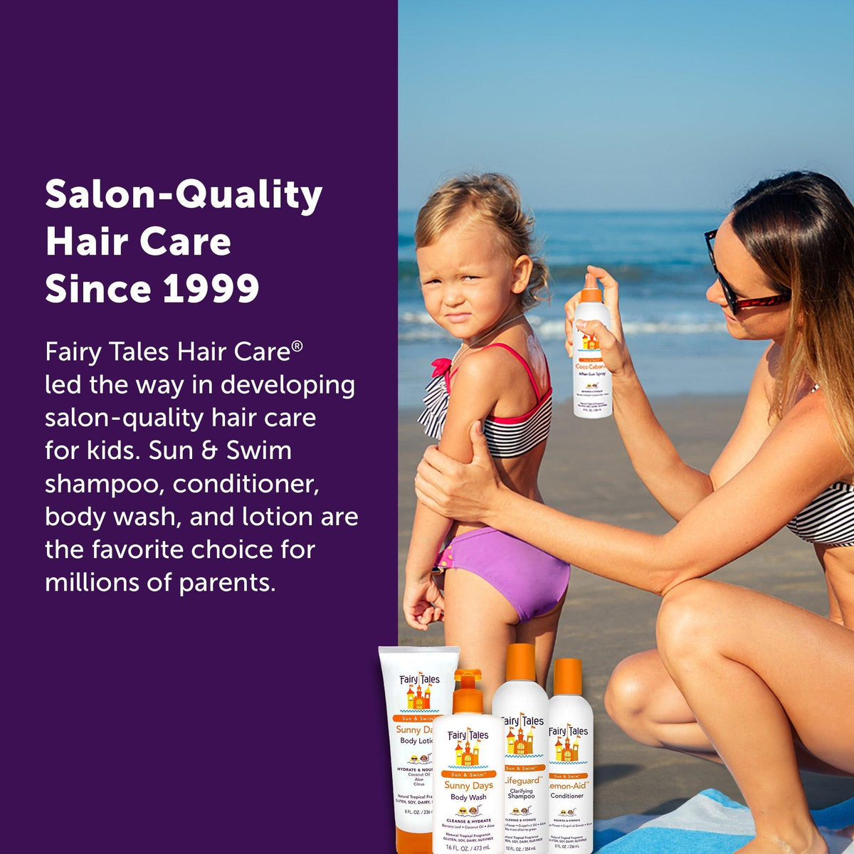Sun & Swim Shampoo, Conditioner, and Spray Travel Kit