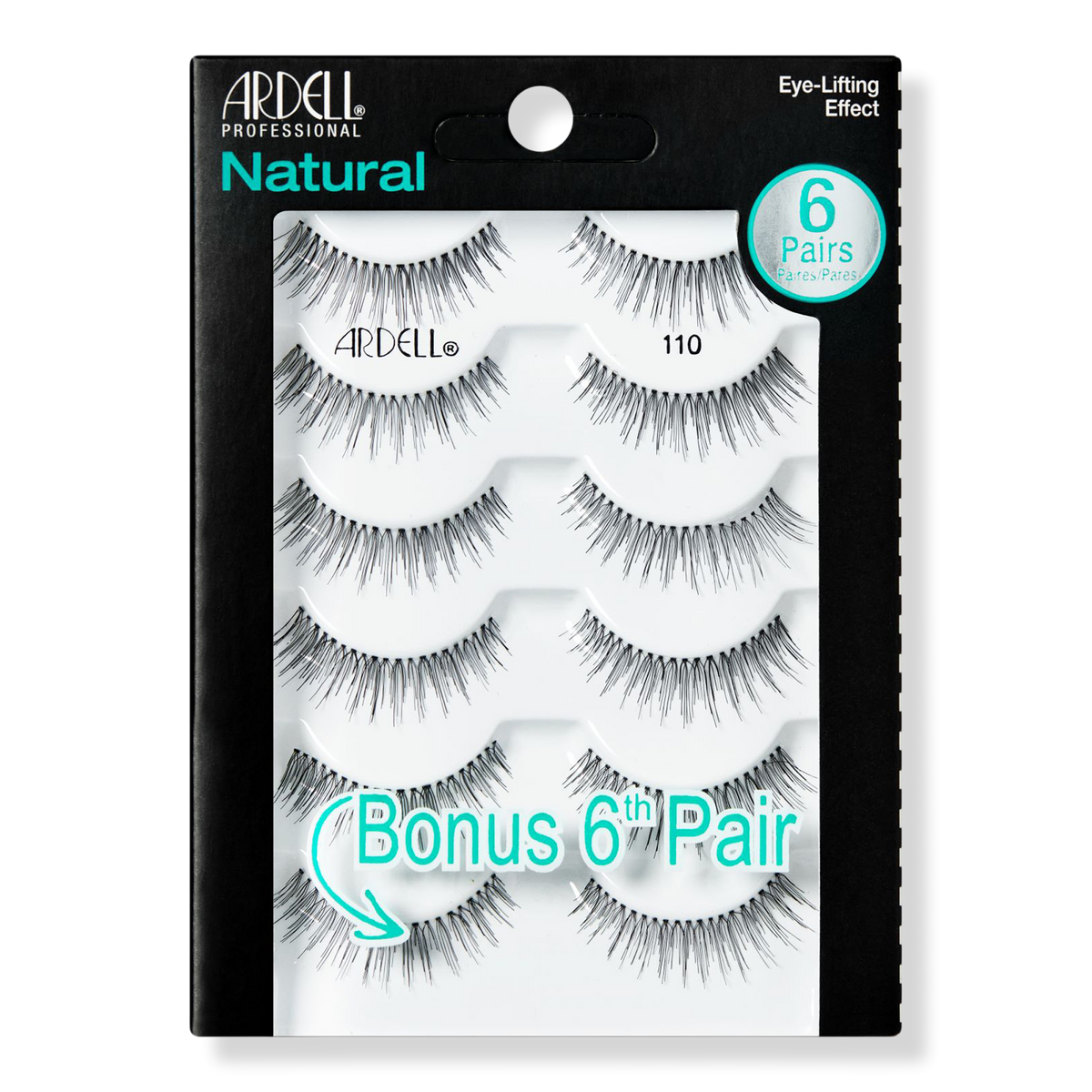 Natural #110 Black False Eyelashes Multipack