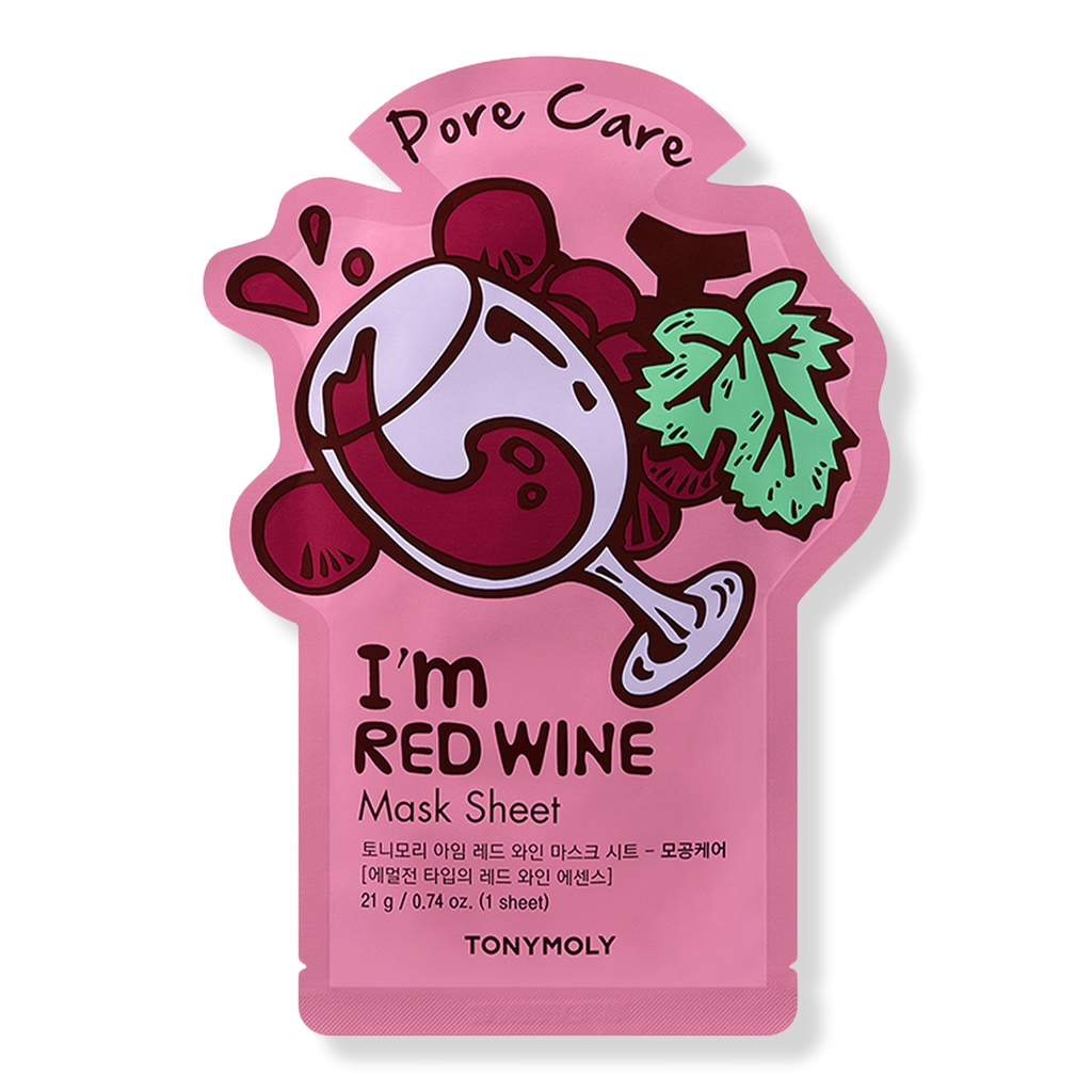 TONYMOLY I'm Real Red Wine Mask Sheet, 0.71 oz