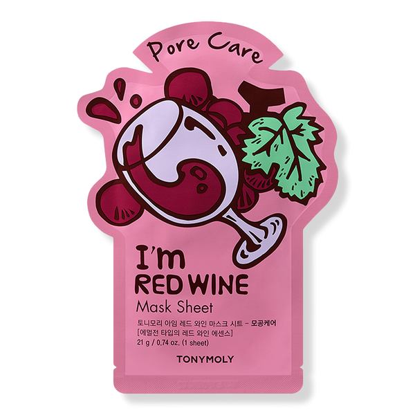 TONYMOLY I'm Real Red Wine Mask Sheet, 0.71 oz